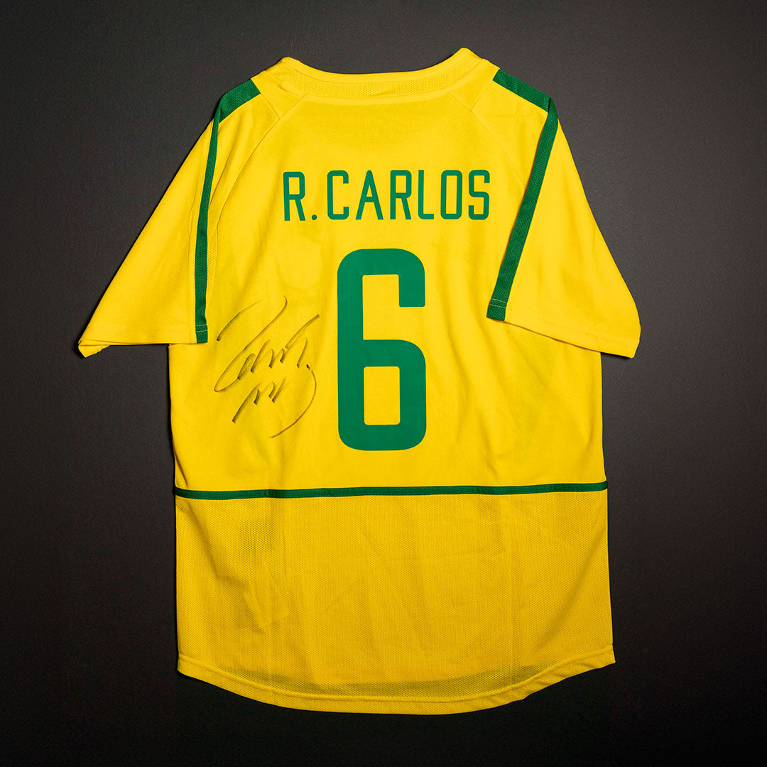 Jersey Firmado Roberto Carlos - Selección de Brasil